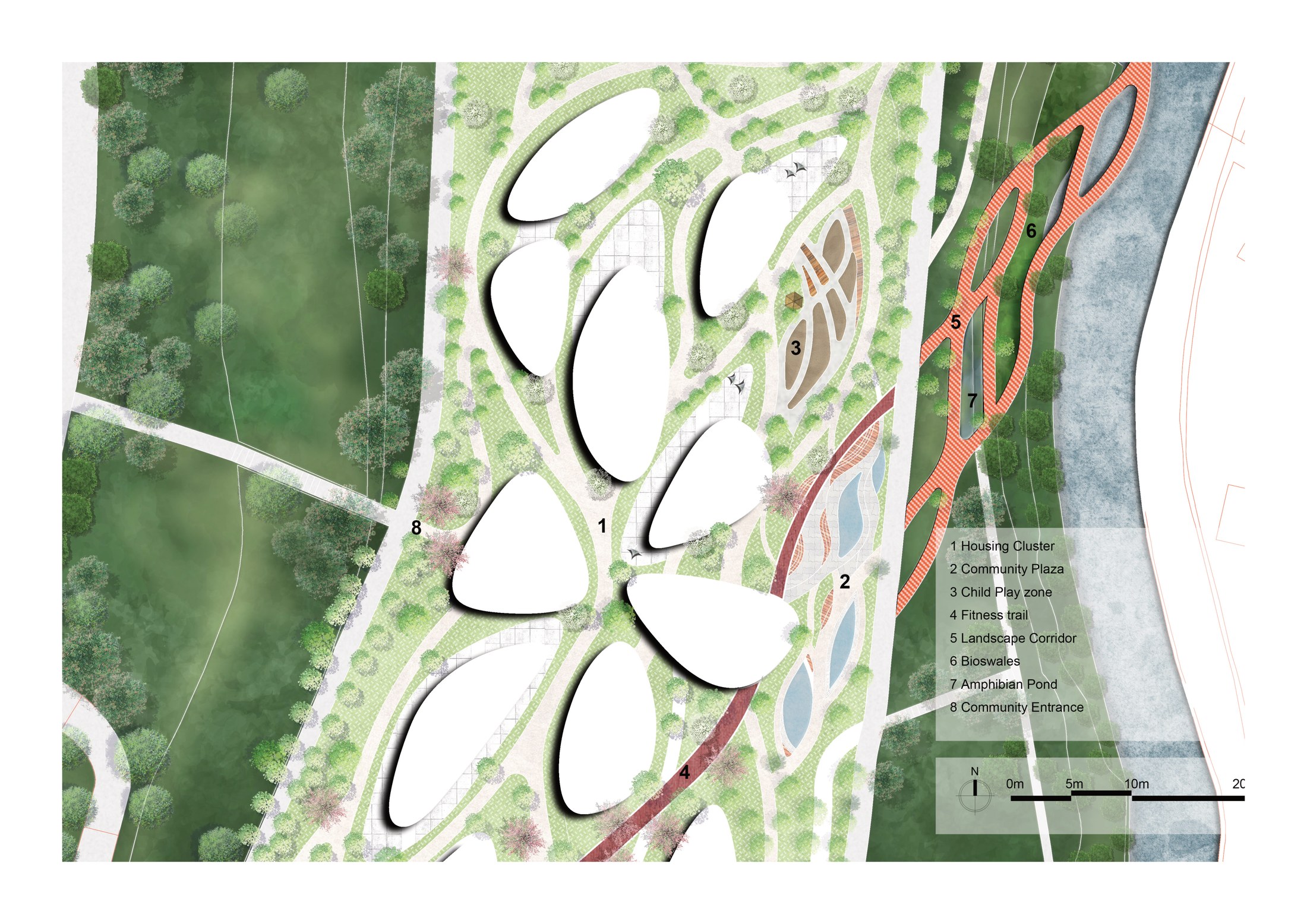 Masterplan with a 1.500 scale