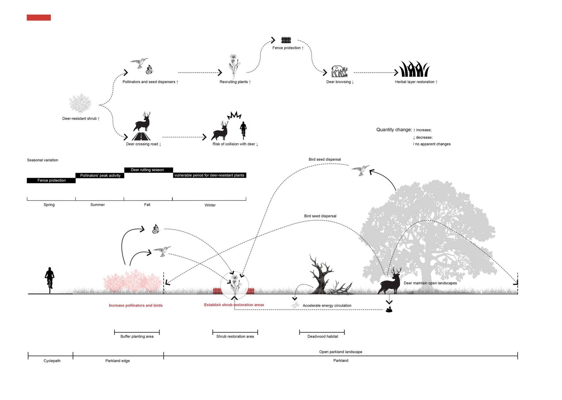 Concept - Horizontal Design Intervention in parkland / grassland